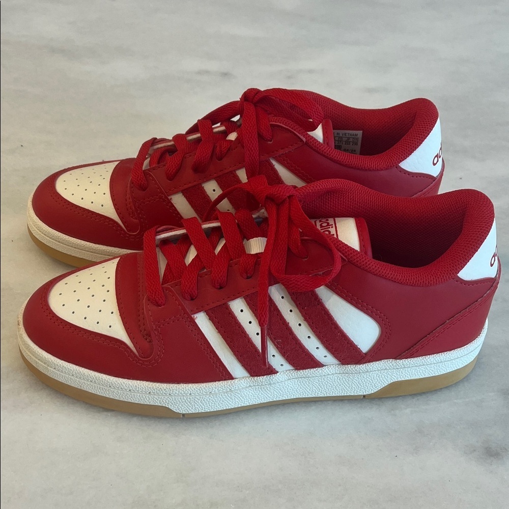 Adidas Like-New Break Start ‘Red Cloud White Gum’ Low Top Sneakers M 5/ W 6.5 - Picture 3 of 11